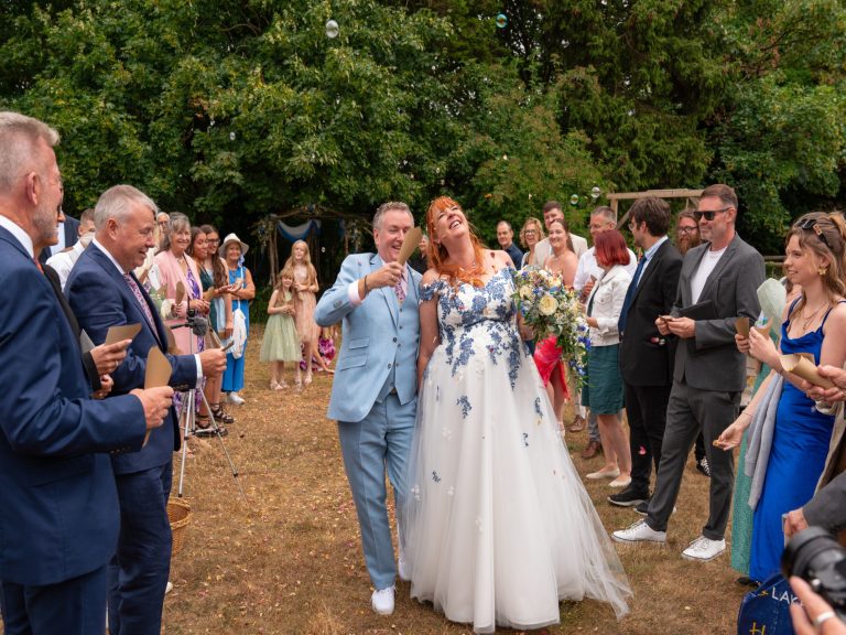 Guests laughing at a Sadie Centre wedding