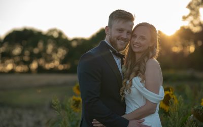 Sunflower Wedding in Southhill | Molly & Tommy’s Fun Summer Celebration with Bubbles & Retro Vibes